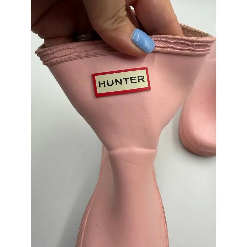 Hunter kids rainboot light pink girls 7c